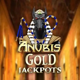 Anubis Gold Jackpots casino game by Inspired Gaming – featured logo at Rocket Riches Casino