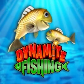 Dynamite Fishing logo by Inspired Gaming at Rocket Riches Casino
