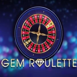 Gem Roulette slot logo by iSoftBet at Rocket Riches Casino