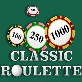 Roulette slot logo by OneTouch Games at Rocket Riches Casino