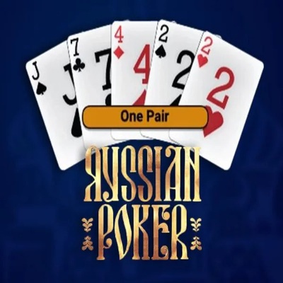 Russian Poker online game logo by OneTouch Games on rocket-richescasino.com